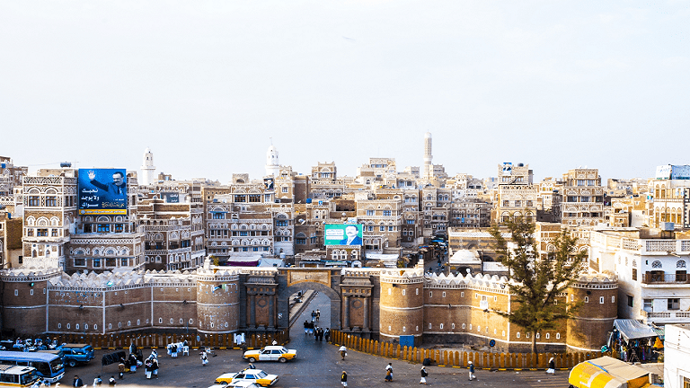 イエメンの街並み